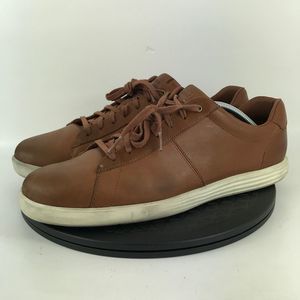 Cole Haan Grand OS Crosscourt II Brown Leather Shoes C32500 Men’s Size 12